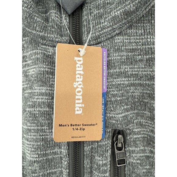 Patagonia Mens Better Sweater 1/4-Zip Pullover XXL Gray - Picture 4 of 12
